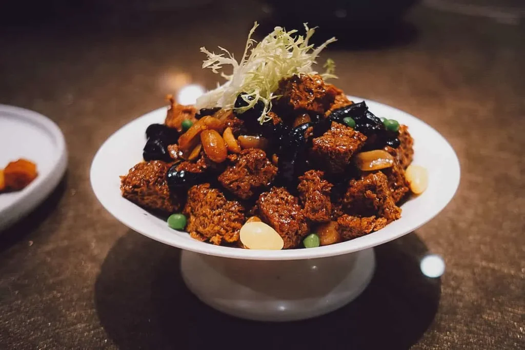 braised wheat gluten with mushrooms.jpg - The Best China Food - November 29, 2022