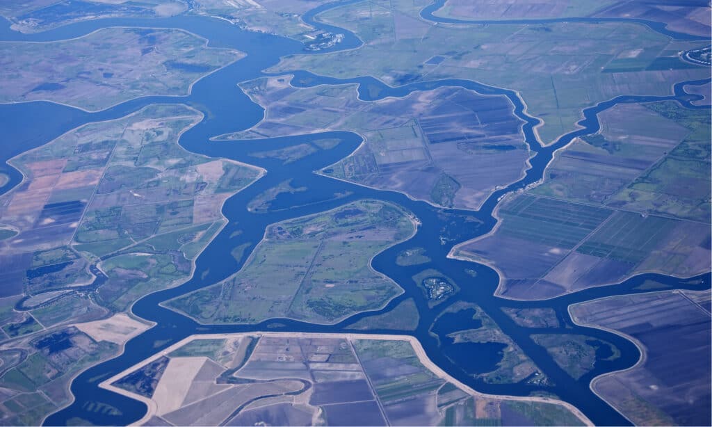 Longest River in California - Joaquin River Delta