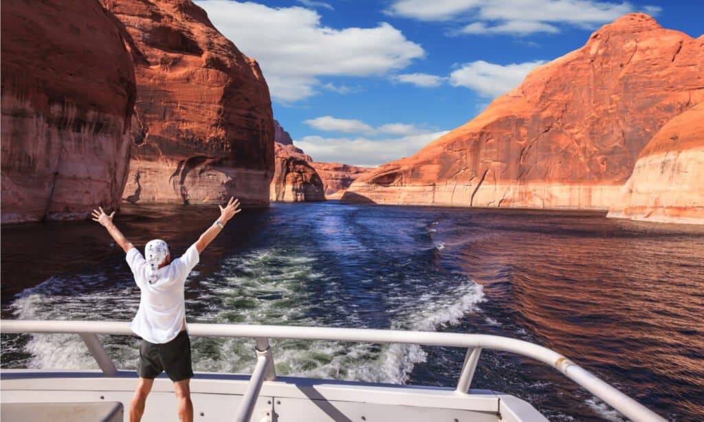Man on Boat in Arizona