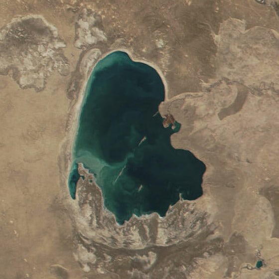 Sarygamysh Lake, Uzbekistan / Turkmenistan